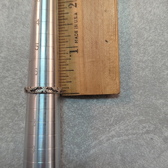 Vintage Native American Thunderbird Sterling Silver Band Ring Size 6.75 Stamped - Picture 5 of 6